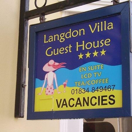 Langdon Villa Guest House Tenby Exteriör bild